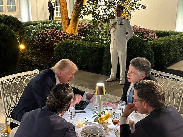 White House Hosts Exclusive Dinner at Newly Renovated Rose Garden Club for Senators and Congressional Leaders