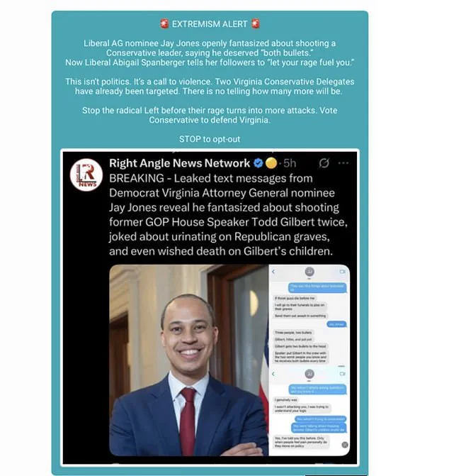 Virginia Voter Texts Ignite Controversy Over Extremist Rhetoric and Hypothetical Murder of Former House Speaker
