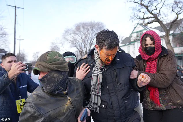 Minneapolis Protesters Burn American Flag After Deadly ICE Confrontation and Shooting of Renee Nicole Good