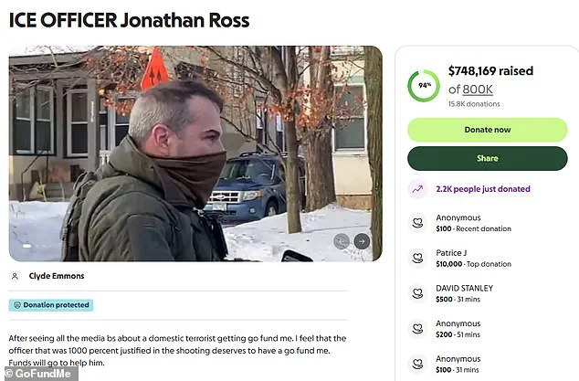 ICE Agent Jonathan 'Jon' Ross Becomes Millionaire Through Crowdfunding Campaigns Amid Controversy Over Shooting of Renee Nicole Good
