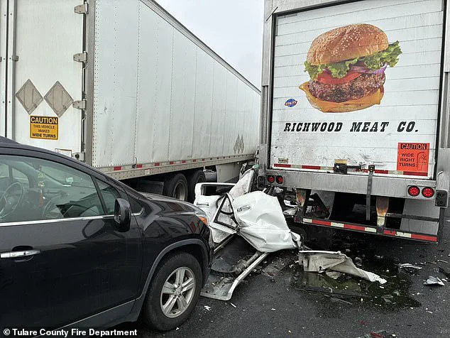Thick Fog and Chain-Reaction Crash on California Highway 99: Earlimart Incident Leaves Drivers in Disarray