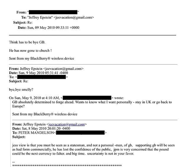 New DOJ Files Reveal Hidden Ties Between Peter Mandelson and Jeffrey Epstein, Sparking Congressional Testimony Demands