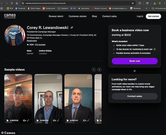 Corey Lewandowski's Ethics Controversy: Moonlighting on Cameo During DHS Tenure