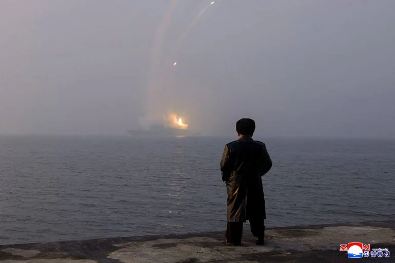 North Korea's Kim Jong Un Overshadows Strategic Cruise Missile Test from New Naval Destroyer, Signaling Military Escalation
