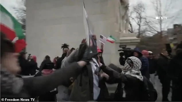 Violent Clash Erupts Between Pro-Iranian and Pro-Israeli Protesters During Vigil for Ayatollah Khamenei in NYC
