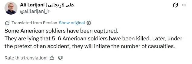 Pentagon Rejects Iran's Claims of Captured Soldiers, Calls Allegations 'Lies and Deceptions