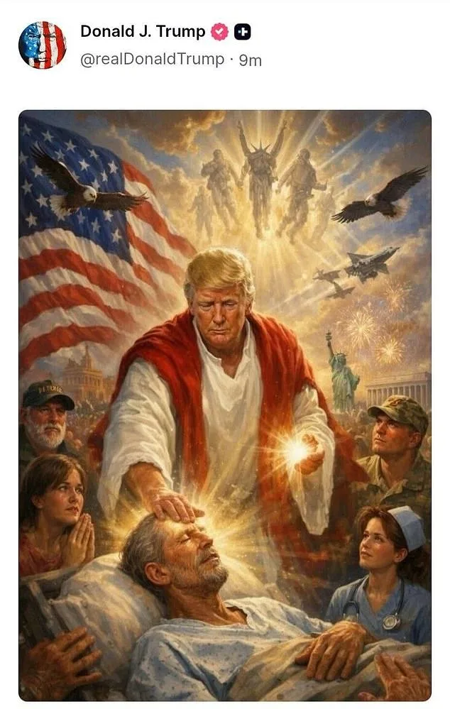 Trump Defends AI-Generated Image of Him as Jesus, Calls It 'Doctor Helping the Sick