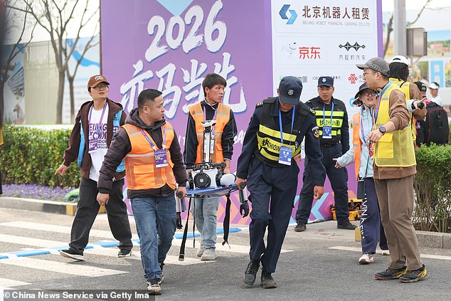 Lightning robot shatters marathon world record, leaving humans in dust.
