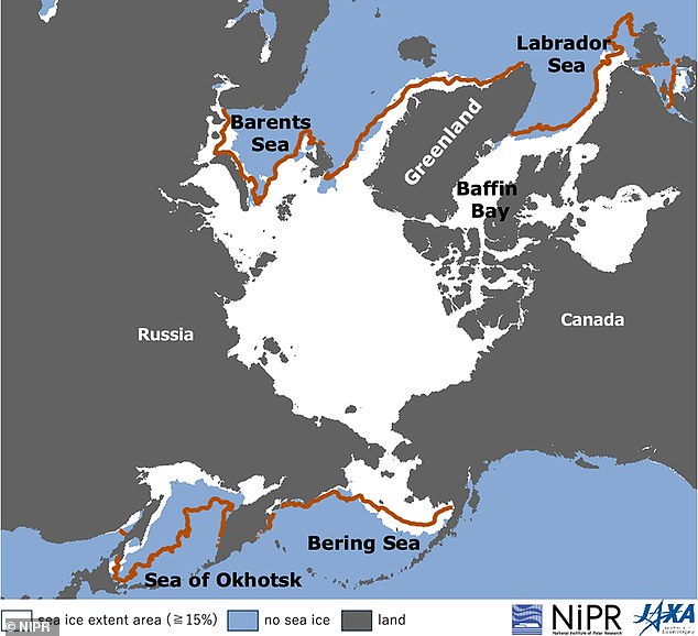 Arctic sea ice hits record low as scientists fear climate tipping point.